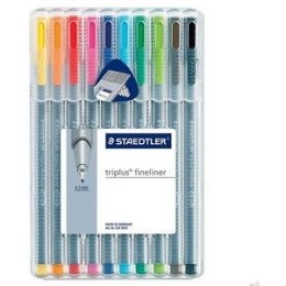 CIENKOPISY STAEDTLER TRIPLUS FINELINER 10 KOLORÓW