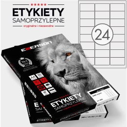 ETYKIETY 64 X 33.8 MM. 24 SZT/A4 EMERSON UNIWERSALNE