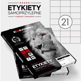 ETYKIETY 70 X 42.3 MM. 21 SZT/A4 EMERSON UNIWERSALNE