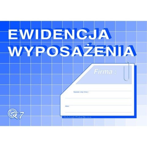 EWIDENCJA WYPOSAŻENIA (OFFSET) MICHALCZYK I PROKOP A5