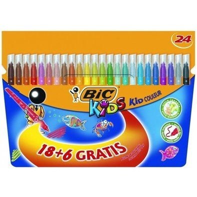 Flamastry BiC Kids Kid Couleur 24 kolory