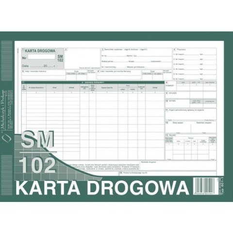 KARTA DROGOWA - CIĘŻAROWY (OFFSET) MICHALCZYK I PROKOP A4