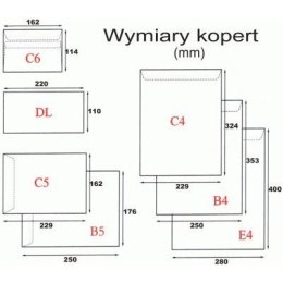 KOPERTY C4 HK (Z PASKIEM) BRĄZOWE 25 SZT.