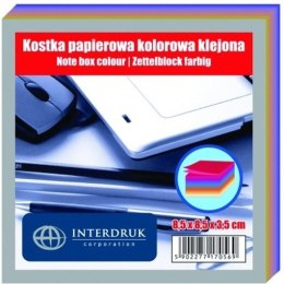 KOSTKA PAPIEROWA 85 X 85 X 35 MM KLEJONA KOLOR