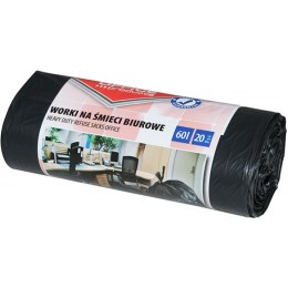 Worki na śmieci Office Products 60L LDPE czarne (20)