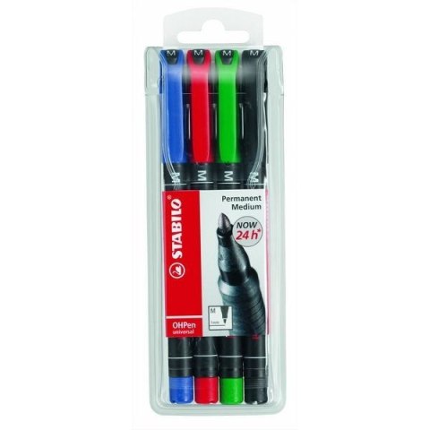 FOLIOPIS STABILO OHPEN UNIVERSAL 1.0 MM MIX 4 KOL.