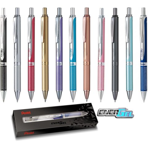 Pióro kulkowe Pentel EnerGel BL407 (wkład niebieski) jasnoniebieskie