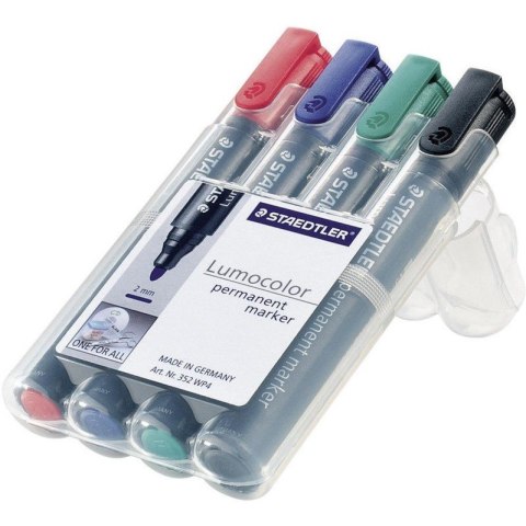 MARKERY STAEDTLER LUMOCOLOR S352 4 KOLORY