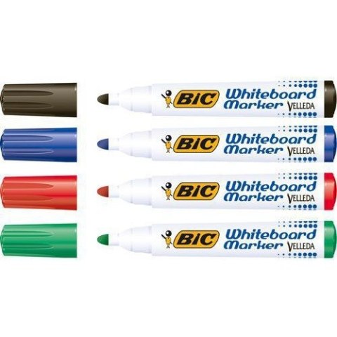 Markery do tablic BiC Velleda 1701 4 kolory