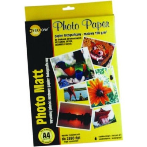 PAPIER FOTO YELLOW ONE A4 140 G/M2 MATOWY