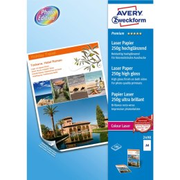 PAPIER FOTOGRAFICZNY PREMIUM OBUSTRONNIE POWLEKANY WYSOKOBŁYSCZĄCY 250 G 210 X 297 MM BIAŁY, BIAŁY