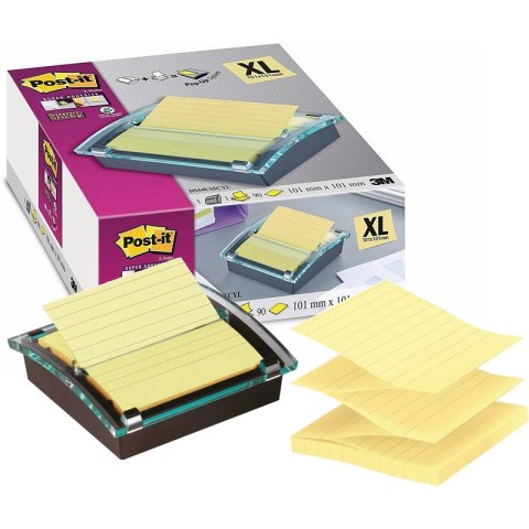 Podajnik karteczek Post-it Z-Notes Millenium XL (+1 bloczek) czarny