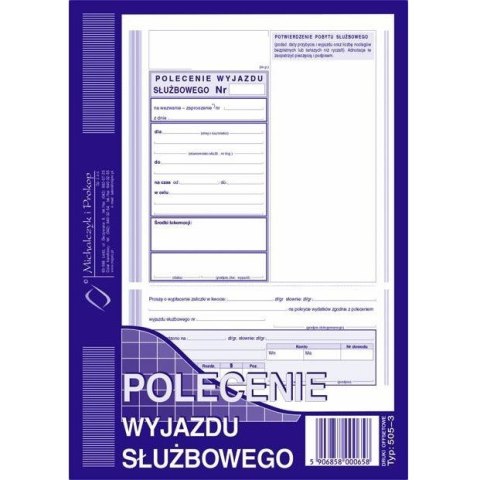 POLECENIE WYJAZDU SŁUŻBOWEGO (OFFSET) MICHALCZYK I PROKOP A5