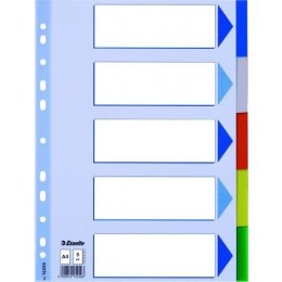 PRZEKŁADKI PP ESSELTE A4 INDEX 5 KOLORÓW