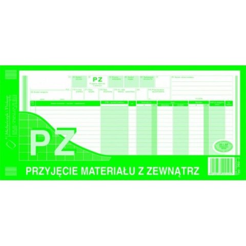 PZ PRZYJĘCIE MATERIAŁÓW Z ZEWNĄTRZ (WIELOKOPIA) MICHALCZYK I PROKOP 1/3 A3