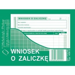 WNIOSEK O ZALICZKĘ (OFFSET) MICHALCZYK I PROKOP A6