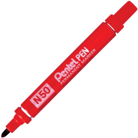 MARKER PERMANENTNY PENTEL N50, CZERWONY