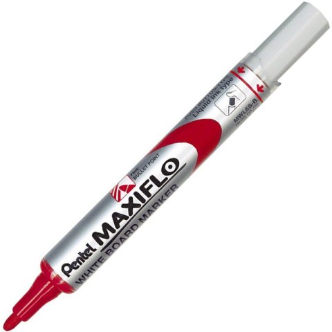 Marker do tablic Pentel Maxiflo MWL5S, CZERWONY