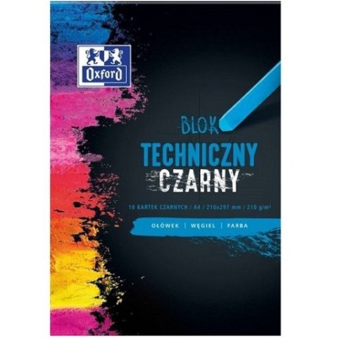 Blok techniczny Oxford A4/10k czarny