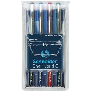 PIÓRA KULKOWE SCHNEIDER ONE HYBRID C 0.5 MM 4 KOLOR