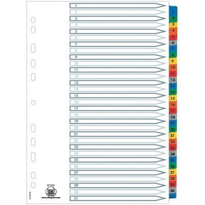 PRZEKŁADKI MYLAR ELBA A4 1-31