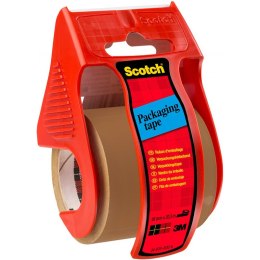 Taśma pakowa na podajniku Scotch 48mm/20.3m brązowa