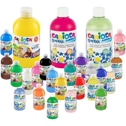 Farba tempera Carioca 500ml różowa