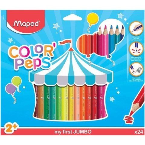 Kredki Maped Color'Peps Jumbo Early Age 24 kolory