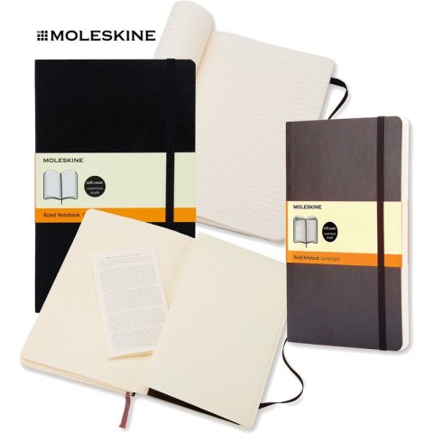 Notatnik Moleskine Classic L (13x21cm) linie czarny