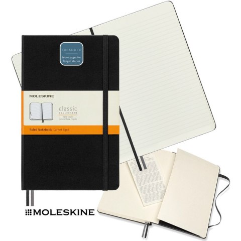 Notatnik Moleskine Classic L (13x21cm) linie czarny