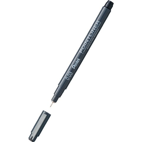 Cienkopis Pentel PointLiner 0.03mm czarny