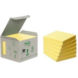 Karteczki Post-it 76x76mm (654-1B) żółte (6x100)